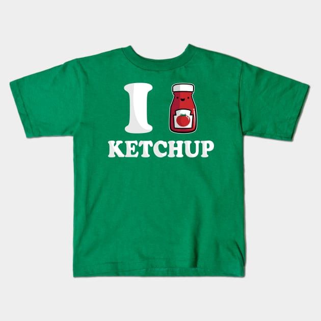 I Heart Ketchup Kids T-Shirt by fishbiscuit